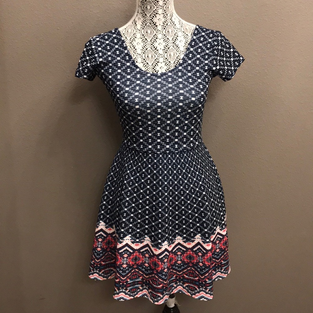 Ladies blue short dress
